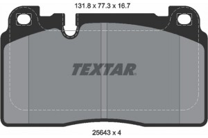 Textar Σετ τακάκια, Δισκόφρενα - 2564305