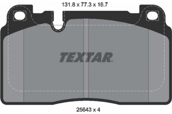 Textar Σετ τακάκια, Δισκόφρενα - 2564305