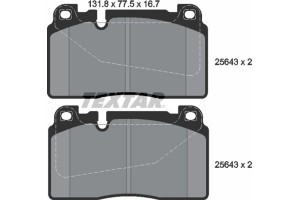Textar Σετ τακάκια, Δισκόφρενα - 2564301