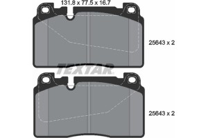 Textar Σετ τακάκια, Δισκόφρενα - 2564301