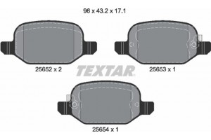 Textar Σετ τακάκια, Δισκόφρενα - 2565201