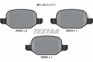 Textar Σετ τακάκια, Δισκόφρενα - 2565201