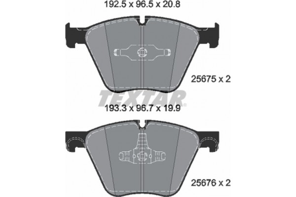 Textar Σετ τακάκια, Δισκόφρενα - 2567501 Textar Σετ τακάκια, Δισκόφρενα - 2567501
