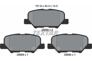 Textar Σετ τακάκια, Δισκόφρενα - 2568801