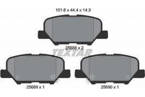 Textar Σετ τακάκια, Δισκόφρενα - 2568801