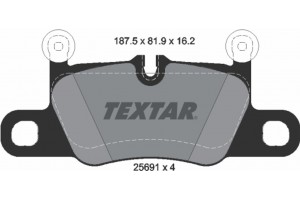 Textar Σετ τακάκια, Δισκόφρενα - 2569101