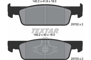 Textar Σετ τακάκια, Δισκόφρενα - 2570201