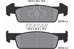 Textar Σετ τακάκια, Δισκόφρενα - 2573801