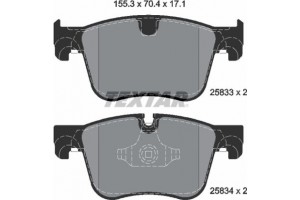 Textar Σετ τακάκια, Δισκόφρενα - 2583301