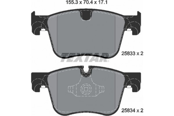 Textar Σετ τακάκια, Δισκόφρενα - 2583301