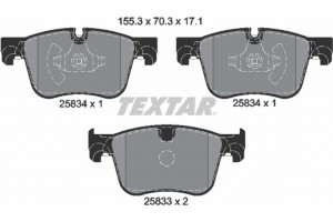 Textar Σετ τακάκια, Δισκόφρενα - 2583401