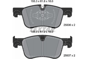 Textar Σετ τακάκια, Δισκόφρενα - 2583605