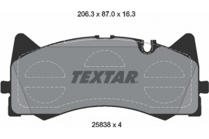 Textar Σετ τακάκια, Δισκόφρενα - 2583801