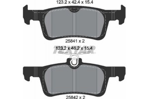 Textar Σετ τακάκια, Δισκόφρενα - 2584101