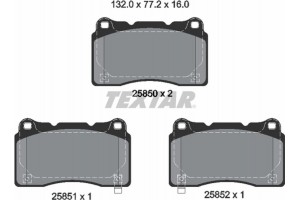 Textar Σετ τακάκια, Δισκόφρενα - 2585001