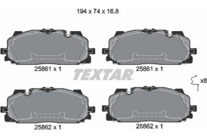 Textar Σετ τακάκια, Δισκόφρενα - 2586101