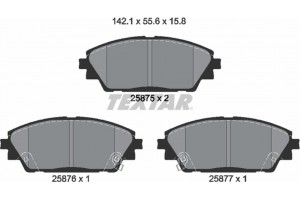 Textar Σετ τακάκια, Δισκόφρενα - 2587501