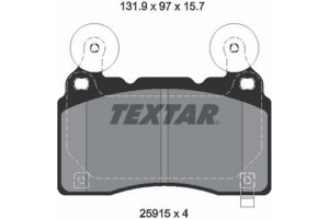 Textar Σετ τακάκια, Δισκόφρενα - 2591501