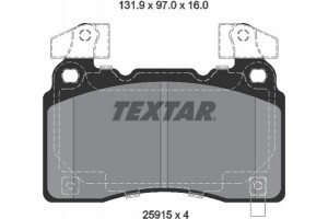 Textar Σετ τακάκια, Δισκόφρενα - 2591503
