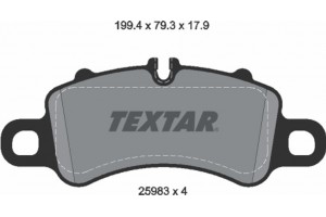 Textar Σετ τακάκια, Δισκόφρενα - 2598303