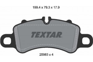 Textar Σετ τακάκια, Δισκόφρενα - 2598303