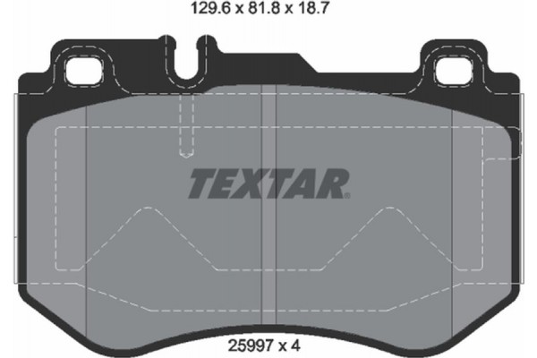 Textar Σετ τακάκια, Δισκόφρενα - 2599701 Textar Σετ τακάκια, Δισκόφρενα - 2599701