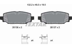 Textar Σετ τακάκια, Δισκόφρενα - 2613601