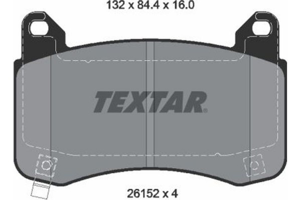 Textar Σετ τακάκια, Δισκόφρενα - 2615201 Textar Σετ τακάκια, Δισκόφρενα - 2615201