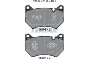 Textar Σετ τακάκια, Δισκόφρενα - 2619601