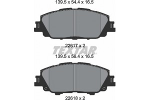 Textar Σετ τακάκια, Δισκόφρενα - 2621701