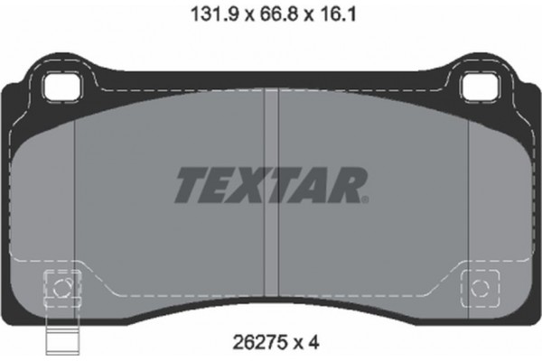 Textar Σετ τακάκια, Δισκόφρενα - 2627501