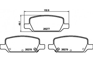 Textar Σετ τακάκια, Δισκόφρενα - 2627701