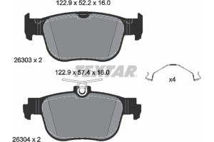 Textar Σετ τακάκια, Δισκόφρενα - 2630301