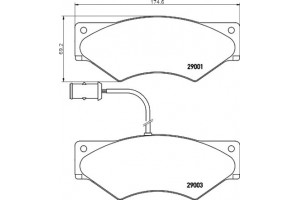Textar Σετ τακάκια, Δισκόφρενα - 2900102
