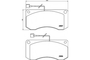 Textar Σετ τακάκια, Δισκόφρενα - 2909702