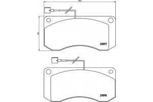 Textar Σετ τακάκια, Δισκόφρενα - 2909702