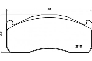 Textar Σετ τακάκια, Δισκόφρενα - 2915102