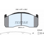Textar Σετ τακάκια, Δισκόφρενα - 2915102
