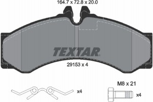 Textar Σετ τακάκια, Δισκόφρενα - 2915301