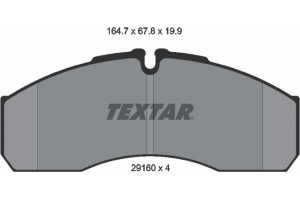 Textar Σετ τακάκια, Δισκόφρενα - 2916002