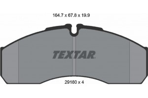 Textar Σετ τακάκια, Δισκόφρενα - 2916002