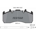 Textar Σετ τακάκια, Δισκόφρενα - 2917301