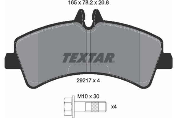 Textar Σετ τακάκια, Δισκόφρενα - 2921702