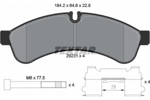 Textar Σετ τακάκια, Δισκόφρενα - 2923101