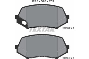 Textar Σετ τακάκια, Δισκόφρενα - 2924001