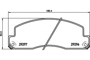 Textar Σετ τακάκια, Δισκόφρενα - 2929601