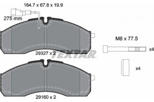 Textar Σετ τακάκια, Δισκόφρενα - 2932701