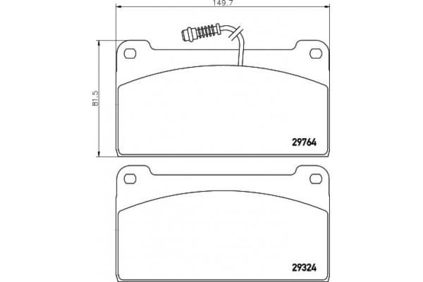 Textar Σετ τακάκια, Δισκόφρενα - 2976402