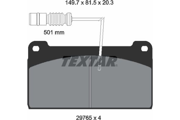 Textar Σετ τακάκια, Δισκόφρενα - 2976502