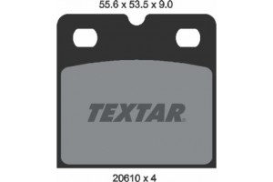 Textar Σετ τακάκια, Χειρόφρενο Για Δισκόφρενο - 2061005